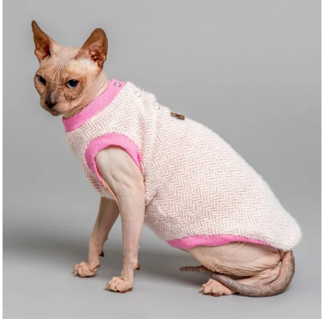 Майка Style Pets Ялинка для котів, колір рожевий, розмір M+