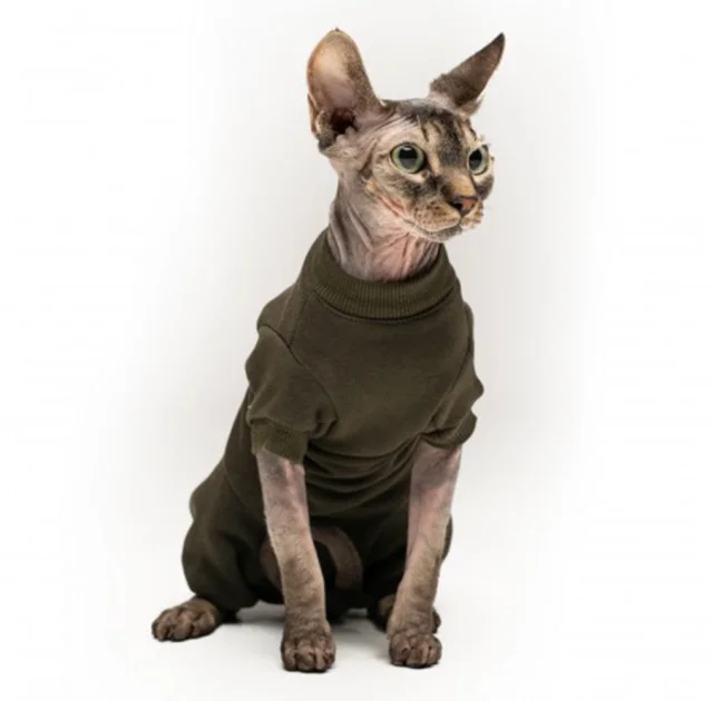 Боди Style Pets KHAKI теплый, для кошек, размер L