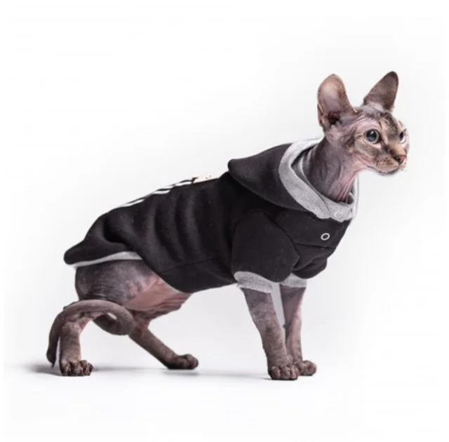 Кофта Style Pets ADS для кошек, цвет черный, цвет XXL