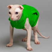 Майка Style Pets TVIXI для котів, колір зелений, розмір XL-