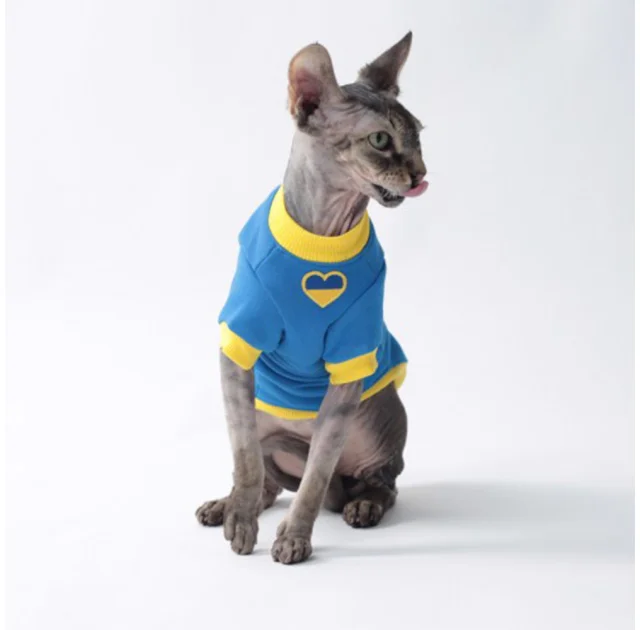 Кофта Style Pets UK Blue для кошек, размер XL-