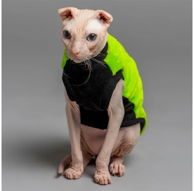 Майка Style Pets FaceSPS для котів, колір зелений, розмір L-