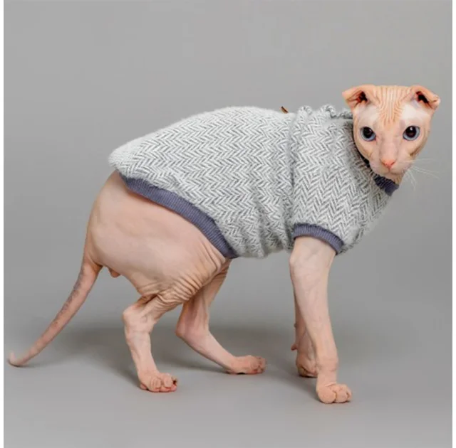 Майка Style Pets Елка для кошек, цвет серый, XL+