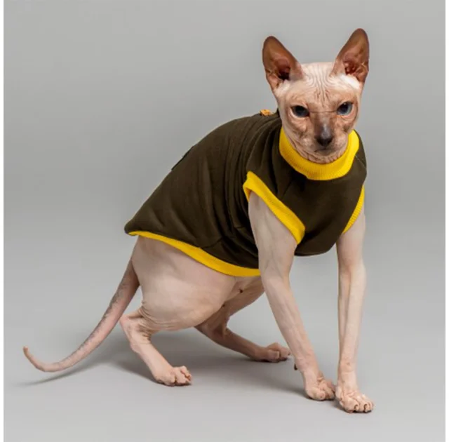Майка Style Pets Classic khaki для котів, розмір M-