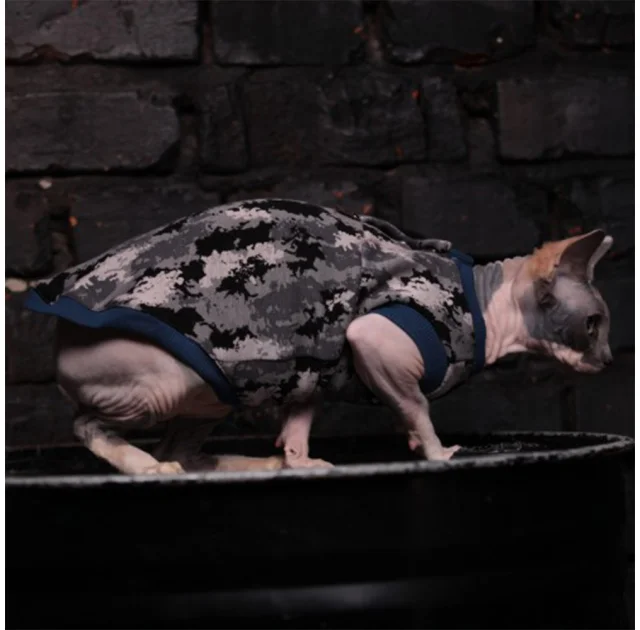 Майка Style Pets Сamo blue для кошек, размер L+