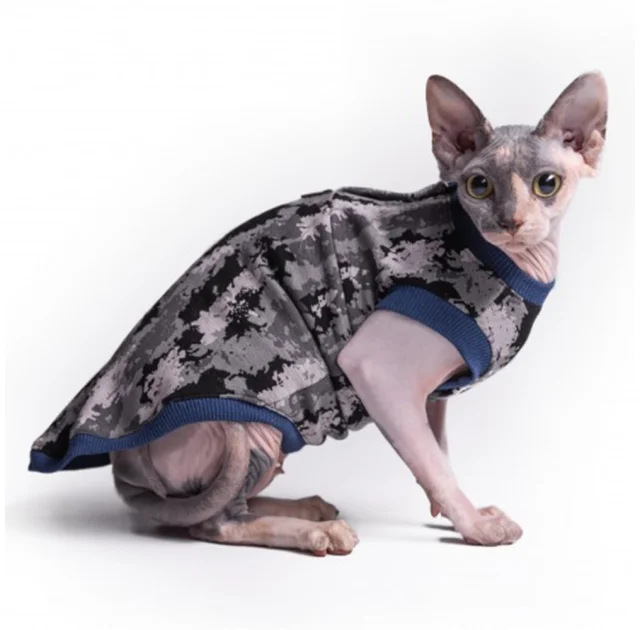 Майка Style Pets Сamo blue для кошек, размер L+