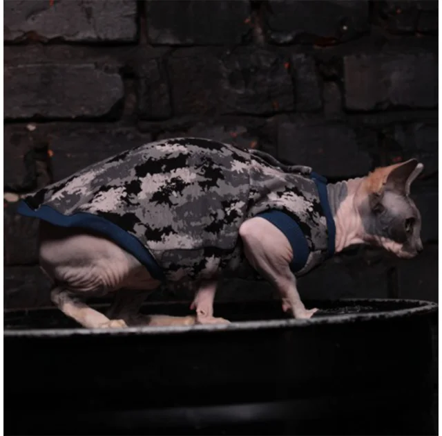 Майка Style Pets Сamo blue для котів, розмір M+