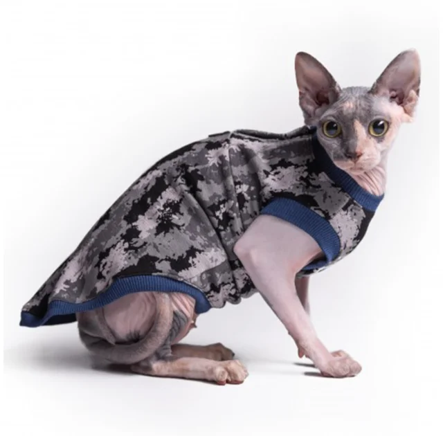 Майка Style Pets Сamo blue для котів, розмір XXL