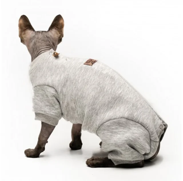Боді Style Pets Steya для котів, колір сірий, розмір XL-