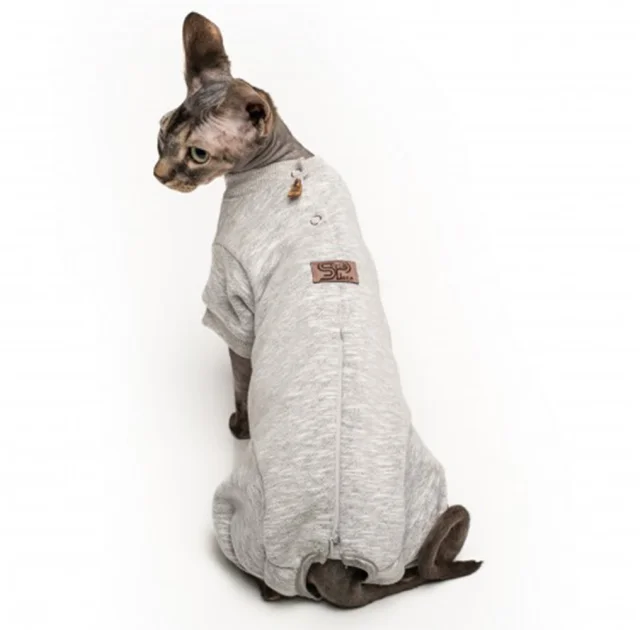 Боді Style Pets Steya для котів, колір сірий, розмір XL