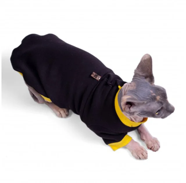 Кофта Style Pets Classic black для кошек, размер XL+