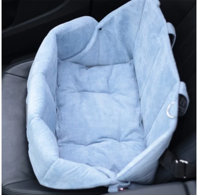Автокресло Style Pets Super Bag Velvet для собак и кошек, 40×40 см, голубой