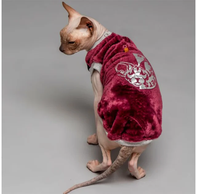 Майка Style Pets FaceSPM для котів, колір марсала, розмір L+