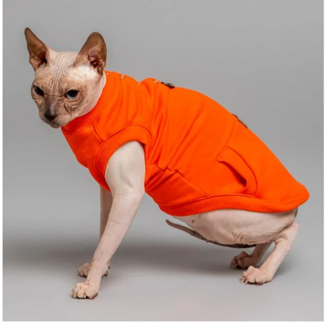 Майка Style Pets TVIXI для котів, колір помаранчевий, розмір XL