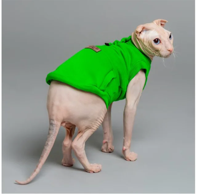 Майка Style Pets TVIXI для кошек, цвет зеленый, размер L-