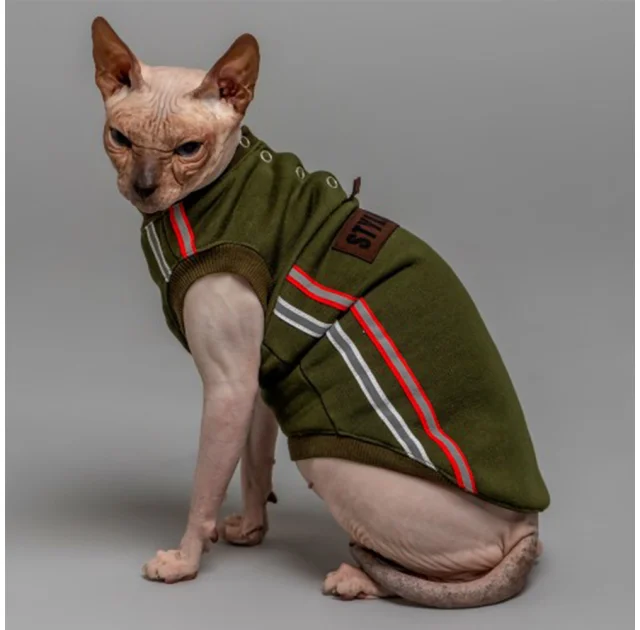 Майка Style Pets ELVIN для котів, колір зелений, розмір M-