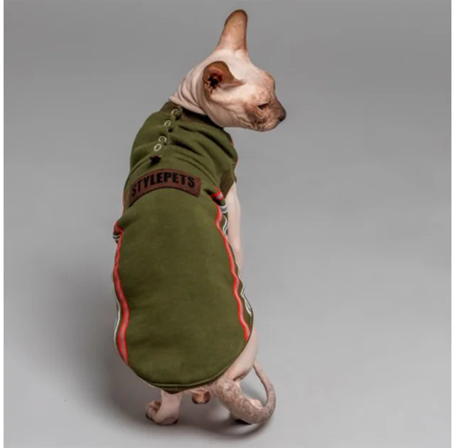 Кофта Style Pets ELVIN для котів, колір зелений, розмір S