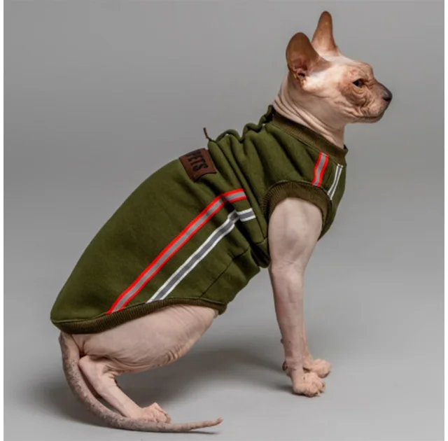 Кофта Style Pets ELVIN для котів, колір зелений, розмір XL-