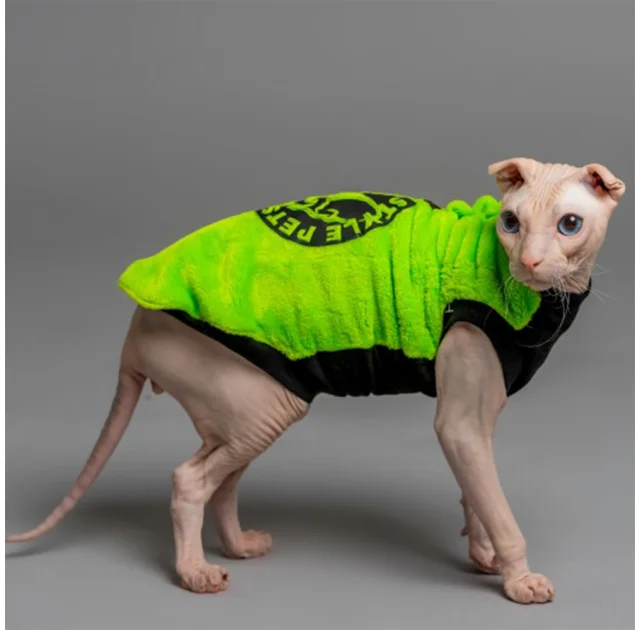 Майка Style Pets FaceSPS для кошек, цвет зеленый, размер L+