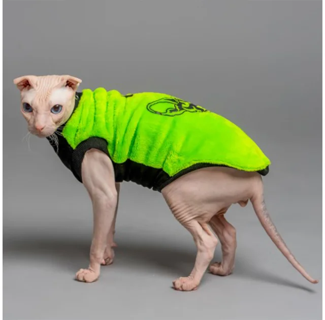 Майка Style Pets FaceSPS для котів, колір зелений, розмір M+