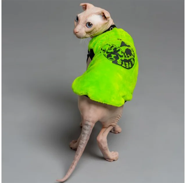 Майка Style Pets FaceSPS для котів, колір зелений, розмір XS