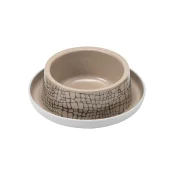 Миска Moderna Trendy Dinner Dog №2 WildLife для собак, пластик, світло-коричнева, 735 мл, d-20 см