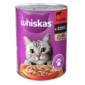 Консерва Whiskas для котів, з яловичиною, 400 г