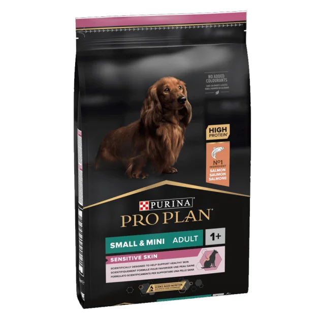 Сухой корм Purina Pro Plan Adult Small & Mini Sensitive Skin для собак мелких пород, с лососем и рисом, 7 кг