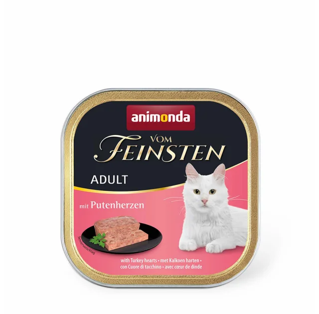 Консерви Animonda Vom Feinsten паштет для котів, з індичими серцями, 100 г