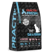 Сухий корм Practik Fresh Cat&Kiiten 4 Proteins для кошенят та котів, 0.5 кг