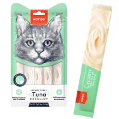 Лакомство Wanpy Creamy Lickable Treats Tuna&Scallop с тунцом, морским гребешком, витаминами и таурином, для кошек, 5×14 г