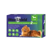 Краплі на холку MoxiShield протипаразитарні, для собак вагою 1-4 кг, 0.4 мл, 2 піпетки