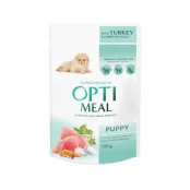 Вологий корм Optimeal Turkey&Carrot Puppy для цуценят, індичка та морква в соусі, 100 г