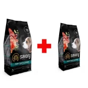 Сухий корм для цуценят Savory, зі свіжим м’ясом індички та куркою, Акція 3+1 кг