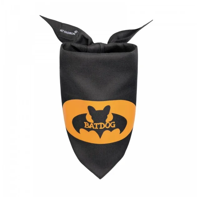 Бандана Pet Fashion Batdog для собак, размер M-XL, черная