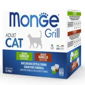 Вологий корм Monge Cat GRILL Wet MIX для котів,кролик/ягня, 1 кг