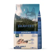 Сухой корм Bravery Herring Mini Adult, для собак мелких пород, с сельдью, 2 кг