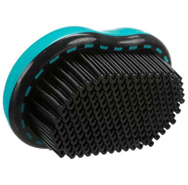 Щетка Trixie Upholstery Textile Brush для удаления шерсти с мебели и текстиля, 7×10 см, черно-бирюзовая