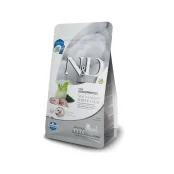 Сухой беззерновой корм Farmina N&D WHITE для собак мелких пород с белой шерстью, с сибасом, спирулиной и фенхелем, 2 кг