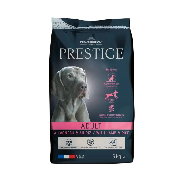 Сухой корм Pro-Nutrition Flatazor Prestige Agenao Riz для собак, гипоаллергенный, с ягненком и рисом, 3 кг