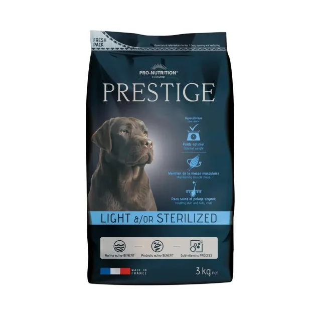 Сухой корм Pro-Nutrition Flatazor Prestige Light Sterilised для стерилизованных собак, 3 кг