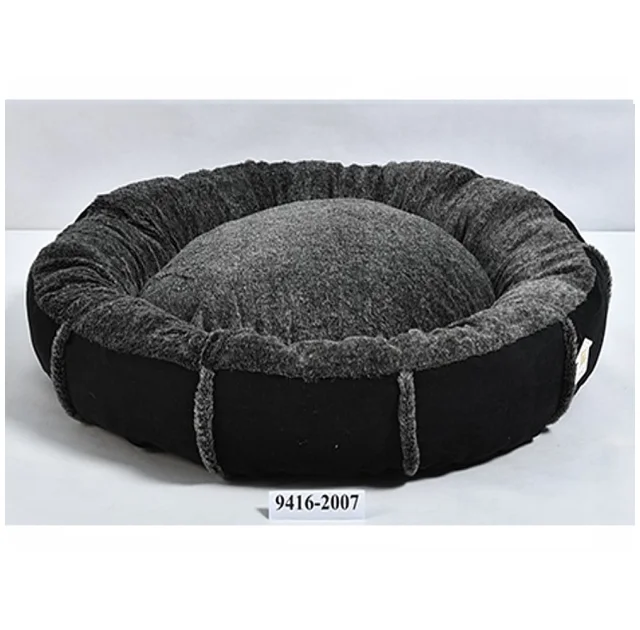 Лежак Animall Mary Velvet для собак та котів, розмір S, 56×56×15 см, чорний