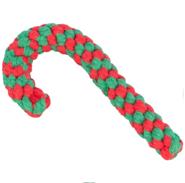 Игрушка Trixie Playing Rope Candy Cane для собак, рождественский тростник-карамель, из каната, 19 см