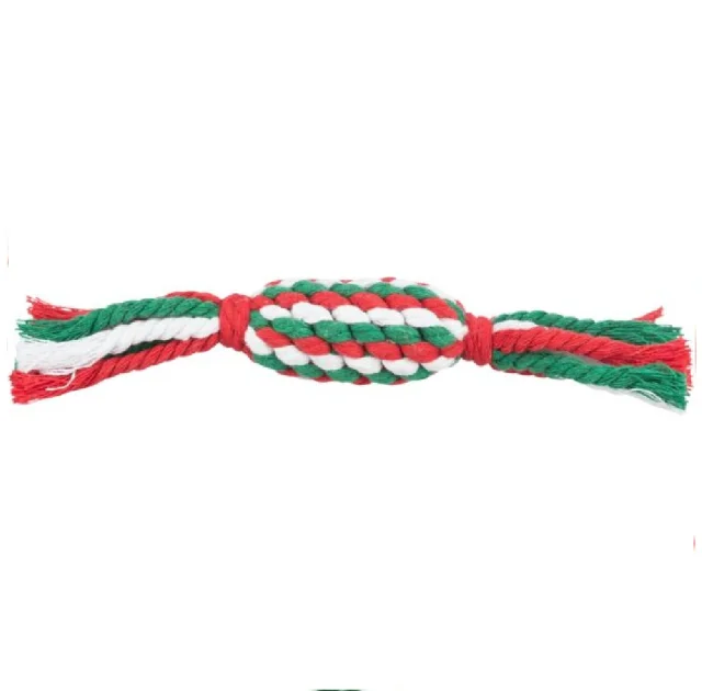 Игрушка Trixie Playing Rope Candy для собак, рождественская конфета, из каната, 24 см