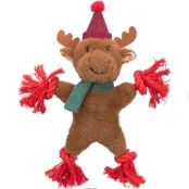 Іграшка Trixie Reindeer для собак, різдвяний олень, плюш/канат, 32 см