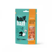 Ласощі Half&Half для собак, у формі м'ясних кубиків, з куркою, 100 г