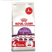 Акційний набір Royal Canin Sensible при чутливому травленні у кішок, 2 кг + 4 паучі в подарунок