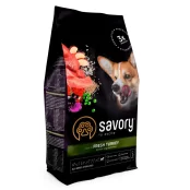 Сухий корм Savory All Breed Sterilised Fresh Turkey для стерилізованих собак усіх порід, зі свіжою індичкою, 1 кг