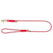 Поводок Trixie Soft Rope для собак, размер S-XL, 1 м/10 мм, красный/крем.
