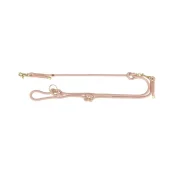 Поводок Trixie Soft Rope для собак, регулируемый, размер S-XL, 2 м/10 мм, розовый/светло-розовый